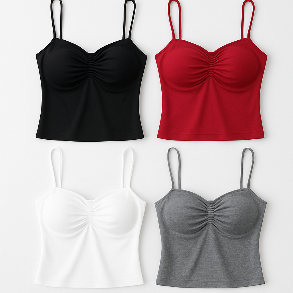 Ulvly Cropped Camisole with Built-In Bra