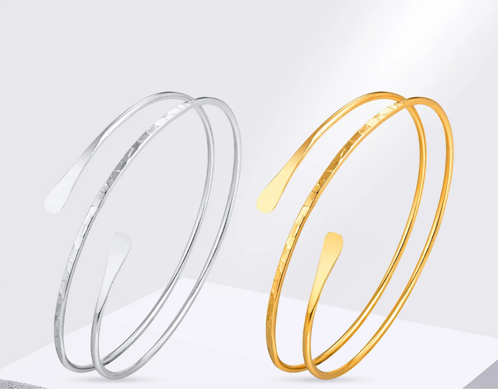 Ulvly Geometric Metal Cuff Bracelet
