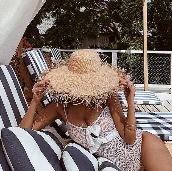 Ulvly Wide Brim Raffia Sun Hat