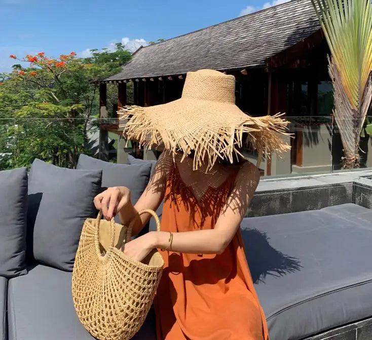 Ulvly Wide Brim Raffia Sun Hat