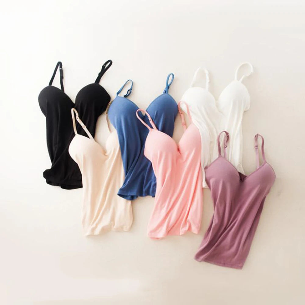 Ulvly Shelf-Bra Camisole with Adjustable Straps