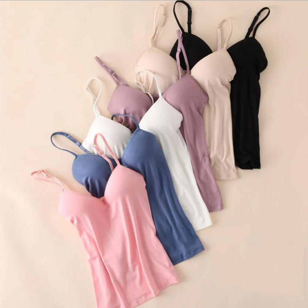 Ulvly Shelf-Bra Camisole with Adjustable Straps