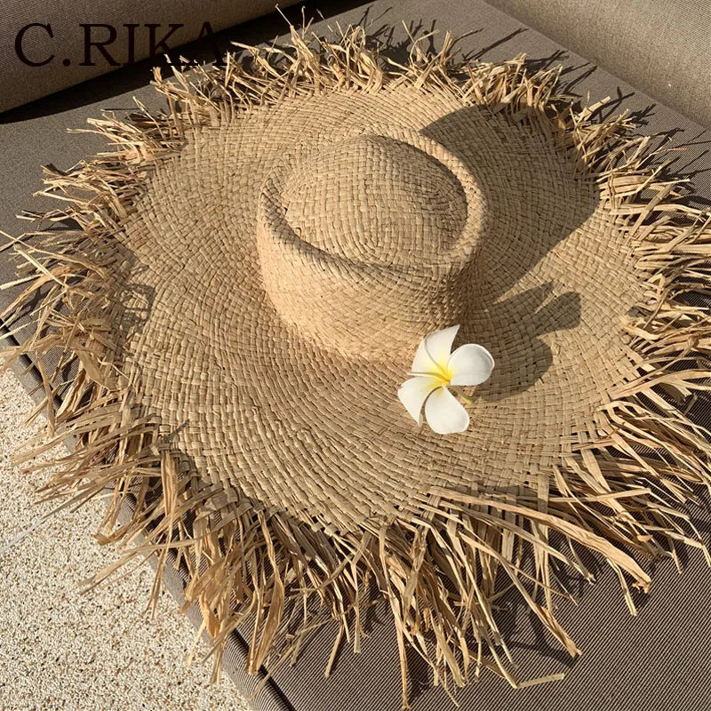 Ulvly Wide Brim Raffia Sun Hat