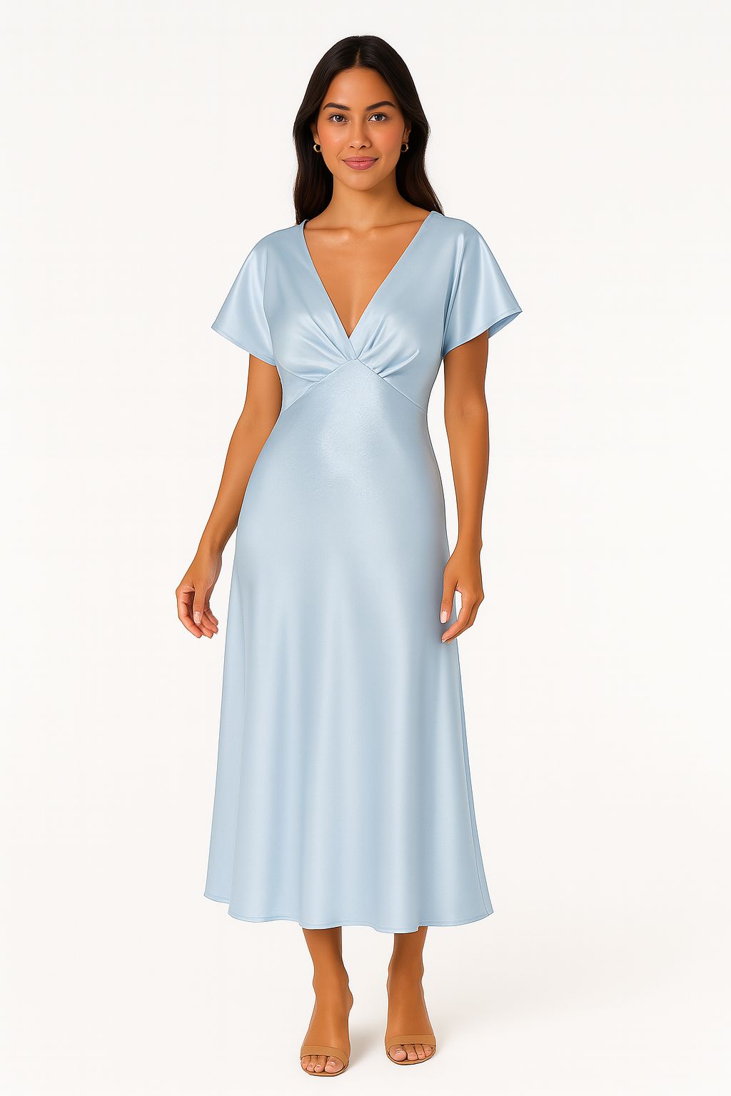 Ulvly Satin Draped Dress