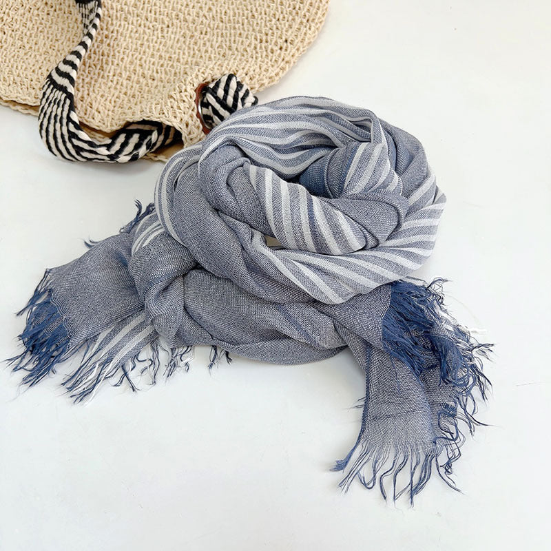 Ulvly Cotton-Linen Head Scarf