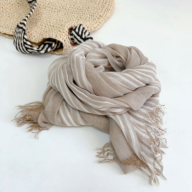 Ulvly Cotton-Linen Head Scarf