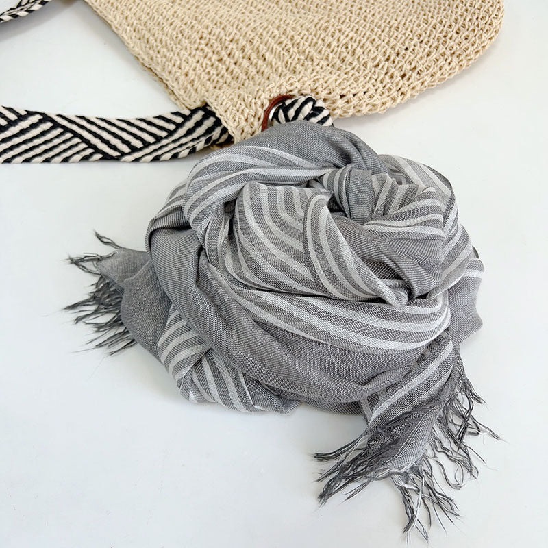 Ulvly Cotton-Linen Head Scarf