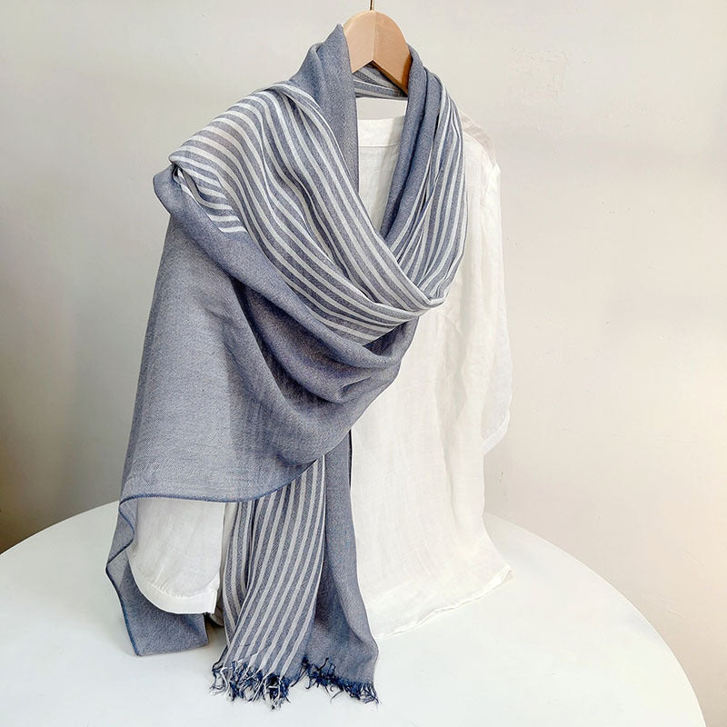 Ulvly Cotton-Linen Head Scarf
