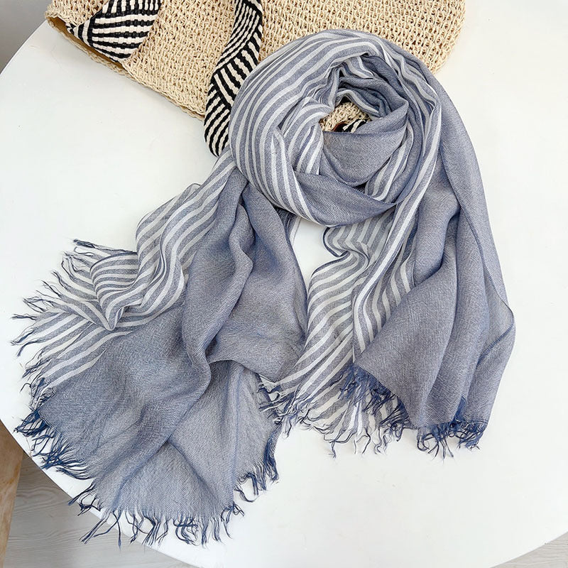 Ulvly Cotton-Linen Head Scarf