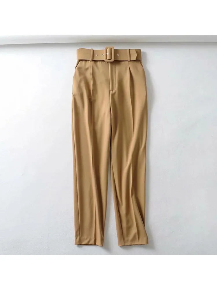 Ulvly Belted Ankle Trousers
