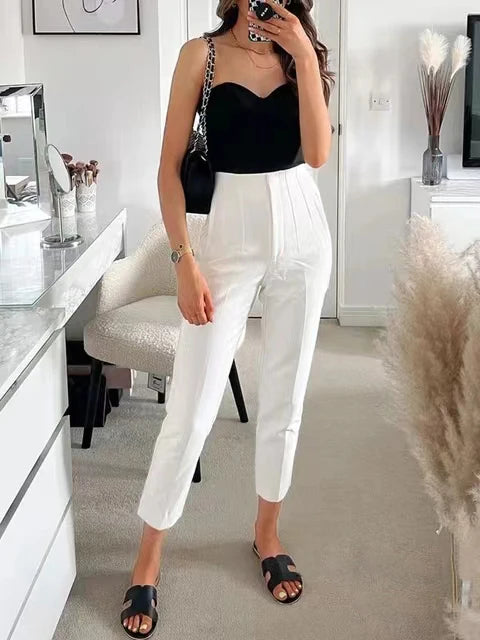 Ulvly High-Waist Ankle Trousers