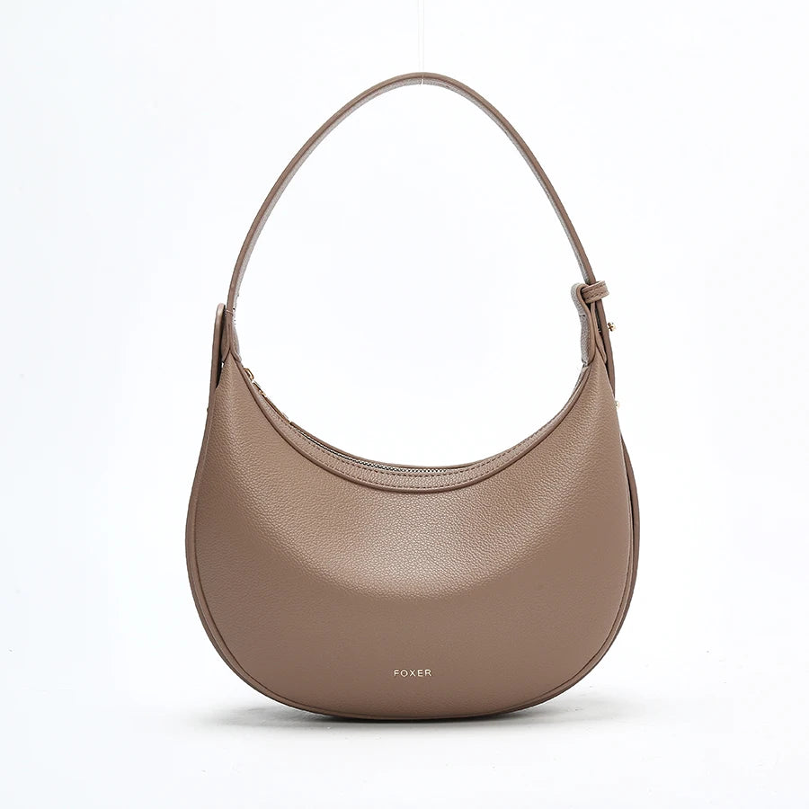 Ulvly Half-Moon PU Shoulder Bag