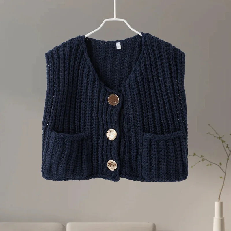 Ulvly Vintage Button Vest