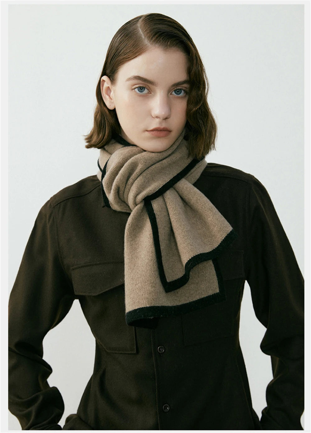 Ulvly Patchwork Knit Scarf