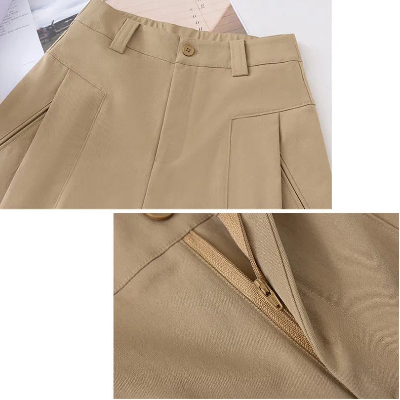 Ulvly Spliced Straight-Leg Trousers