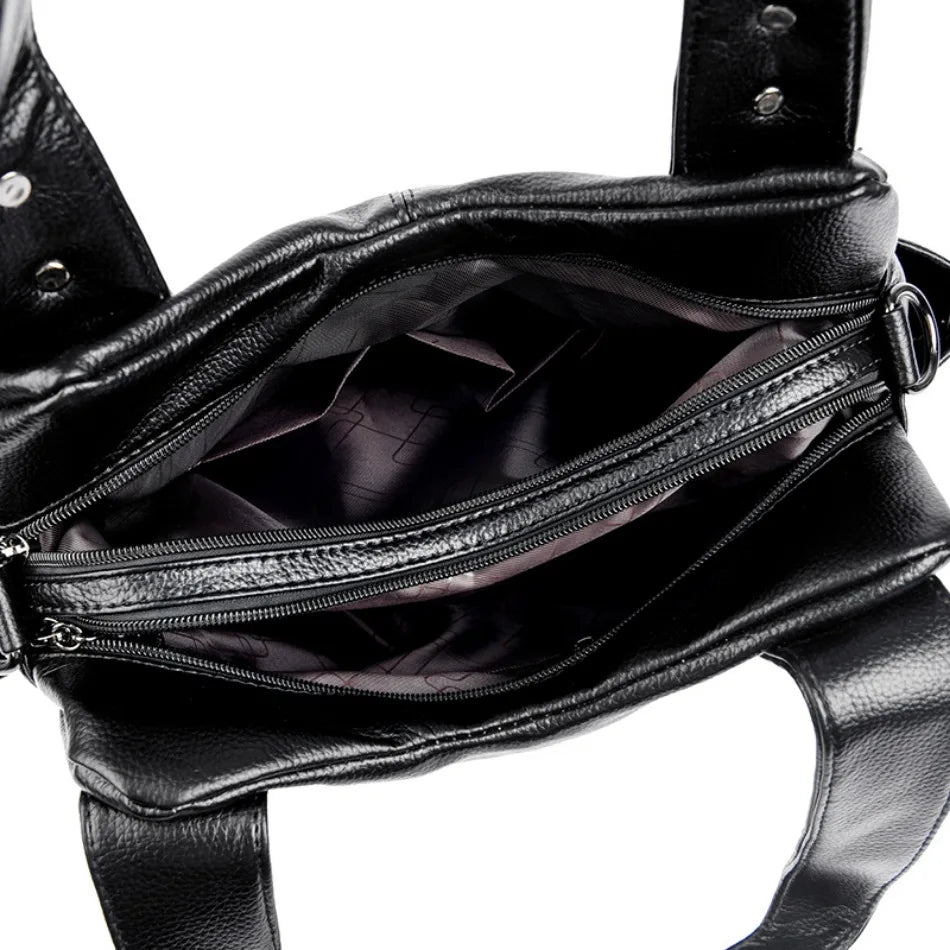 Ulvly Soft Leather Casual Tote