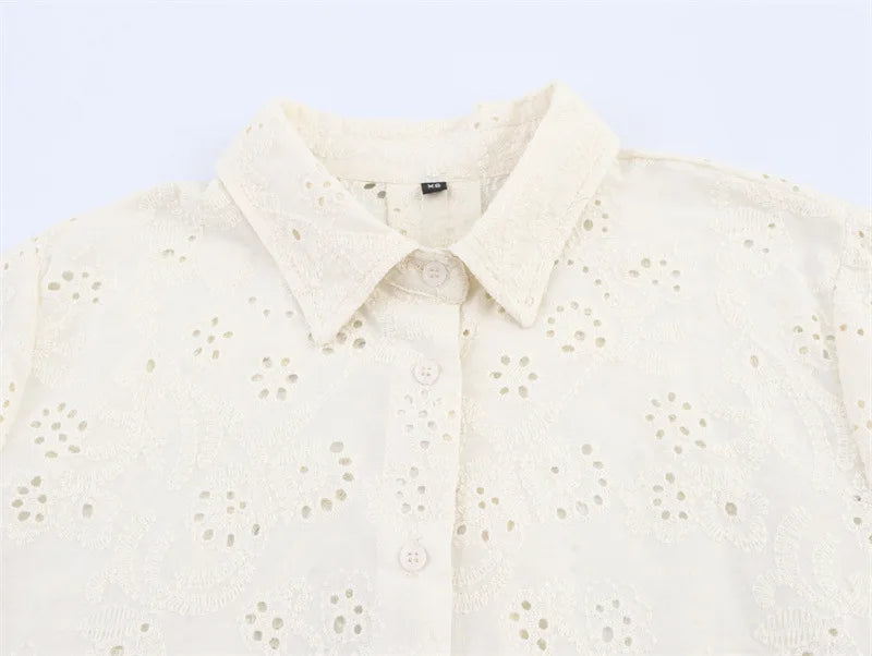 Ulvly Embroidered Shirt &amp; Trousers Set