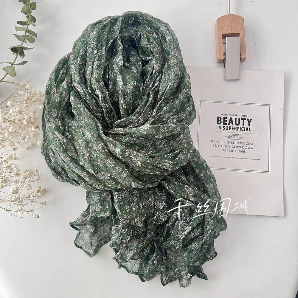 Ulvly Lightweight Floral Sunscreen Scarf