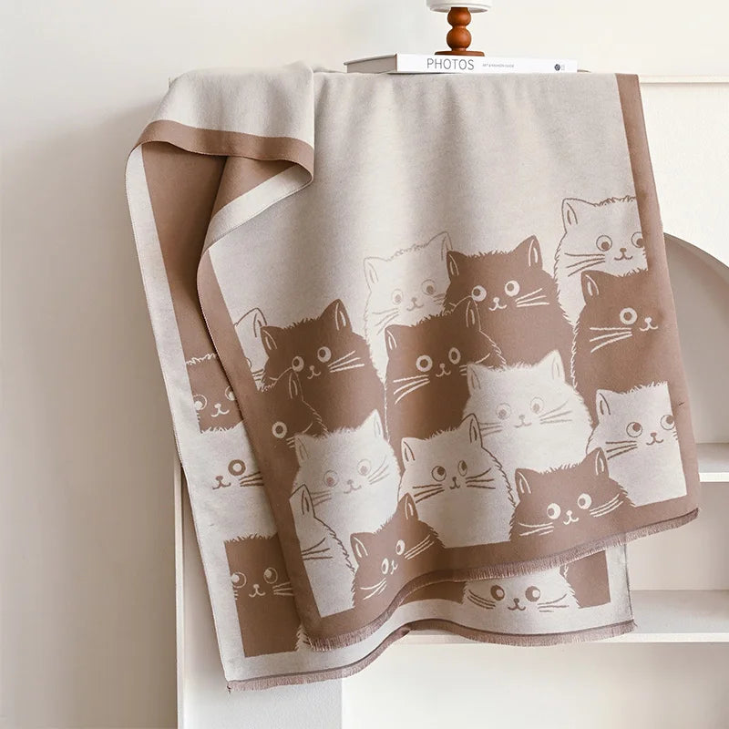 Ulvly Jacquard Cat Pashmina