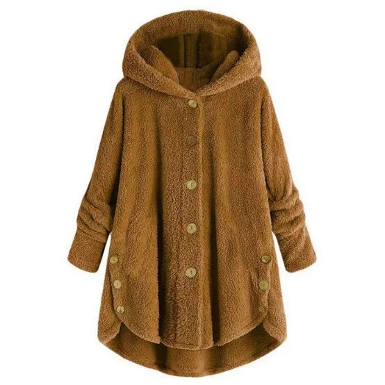 Ulvly Hooded Teddy Fleece Coat