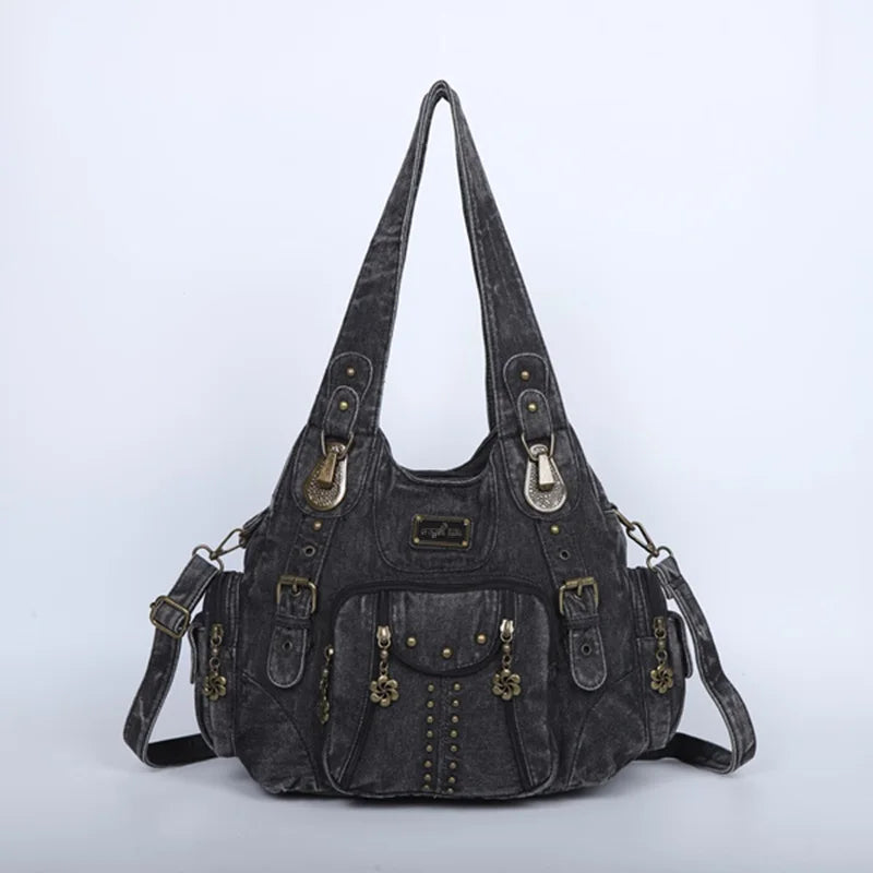 Ulvly Soft PU Leather Hobo Bag