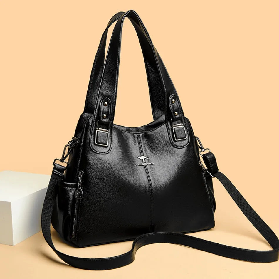 Ulvly Soft Leather Casual Tote