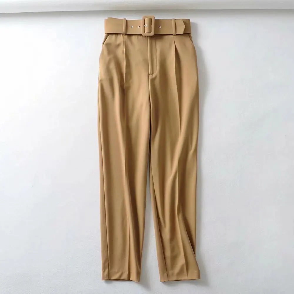 Ulvly Belted Ankle Trousers
