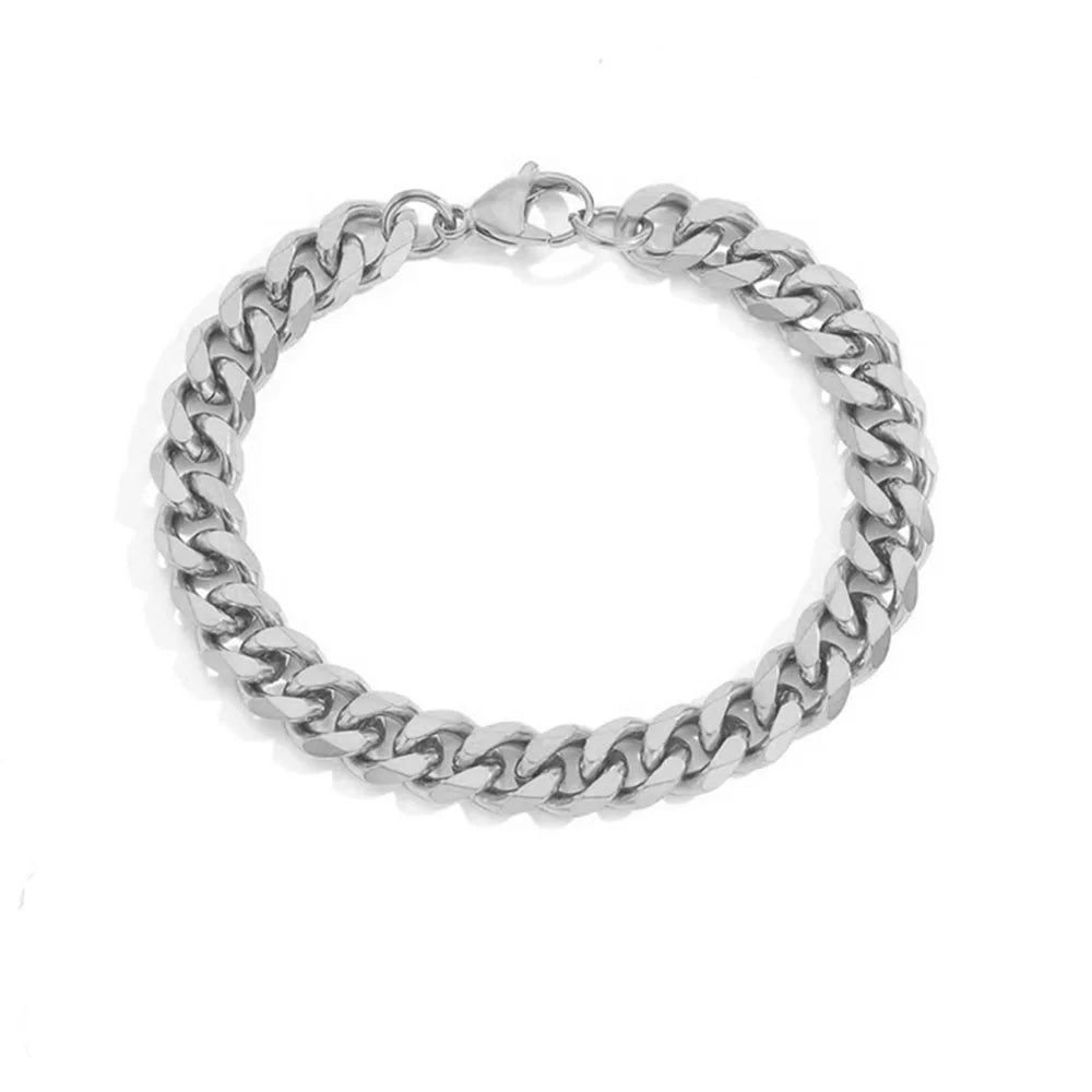 Ulvly Stainless Steel Link Chain Bracelet – Waterproof and Fade-Resistant