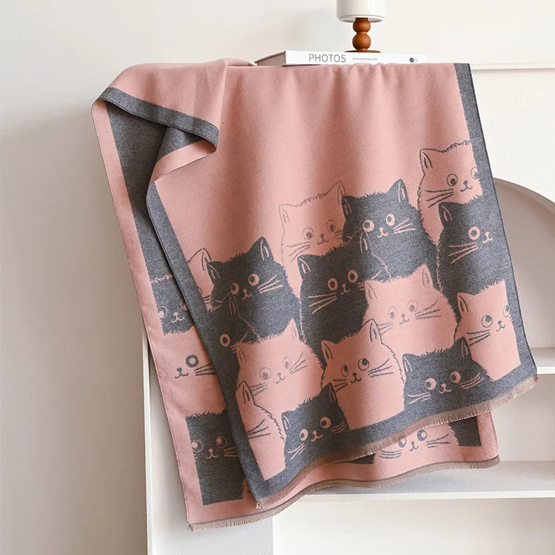 Ulvly Jacquard Cat Pashmina