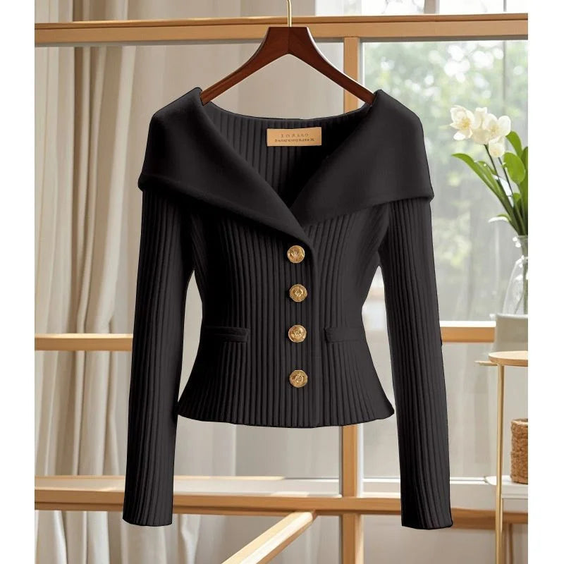 Ulvly V-Neck Slim Cardigan