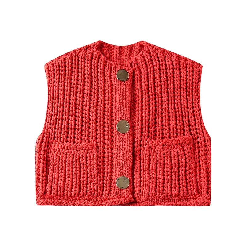Ulvly Vintage Button Vest