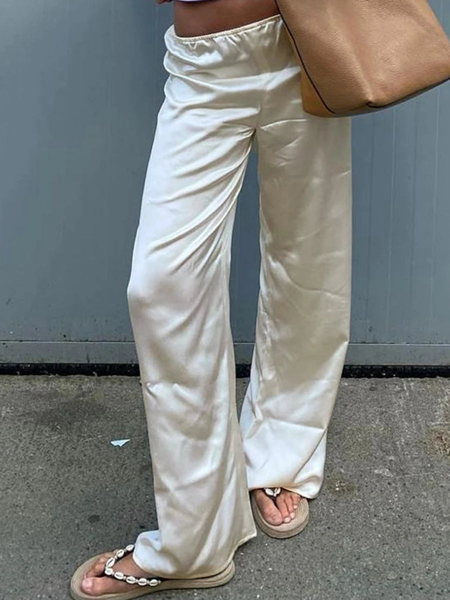 Ulvly Satin Wide-Leg Trousers