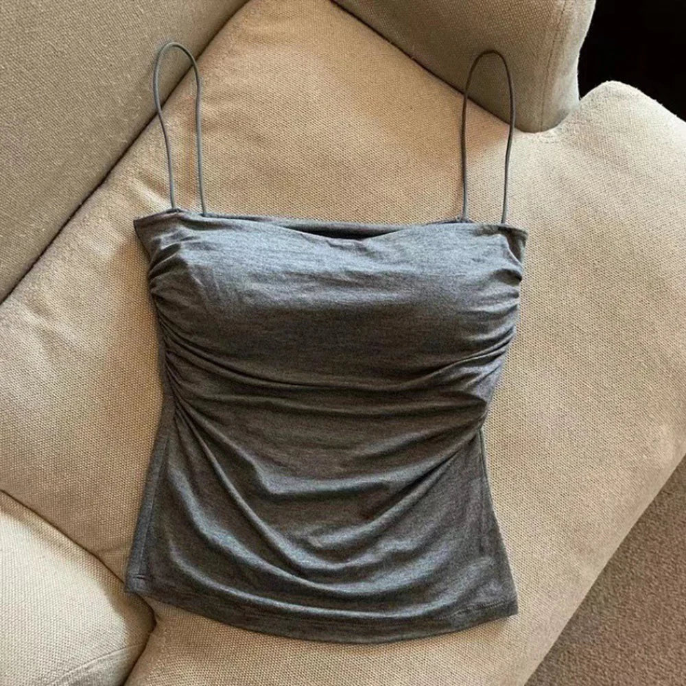 Ulvly Cropped Camisole with Built-In Bra