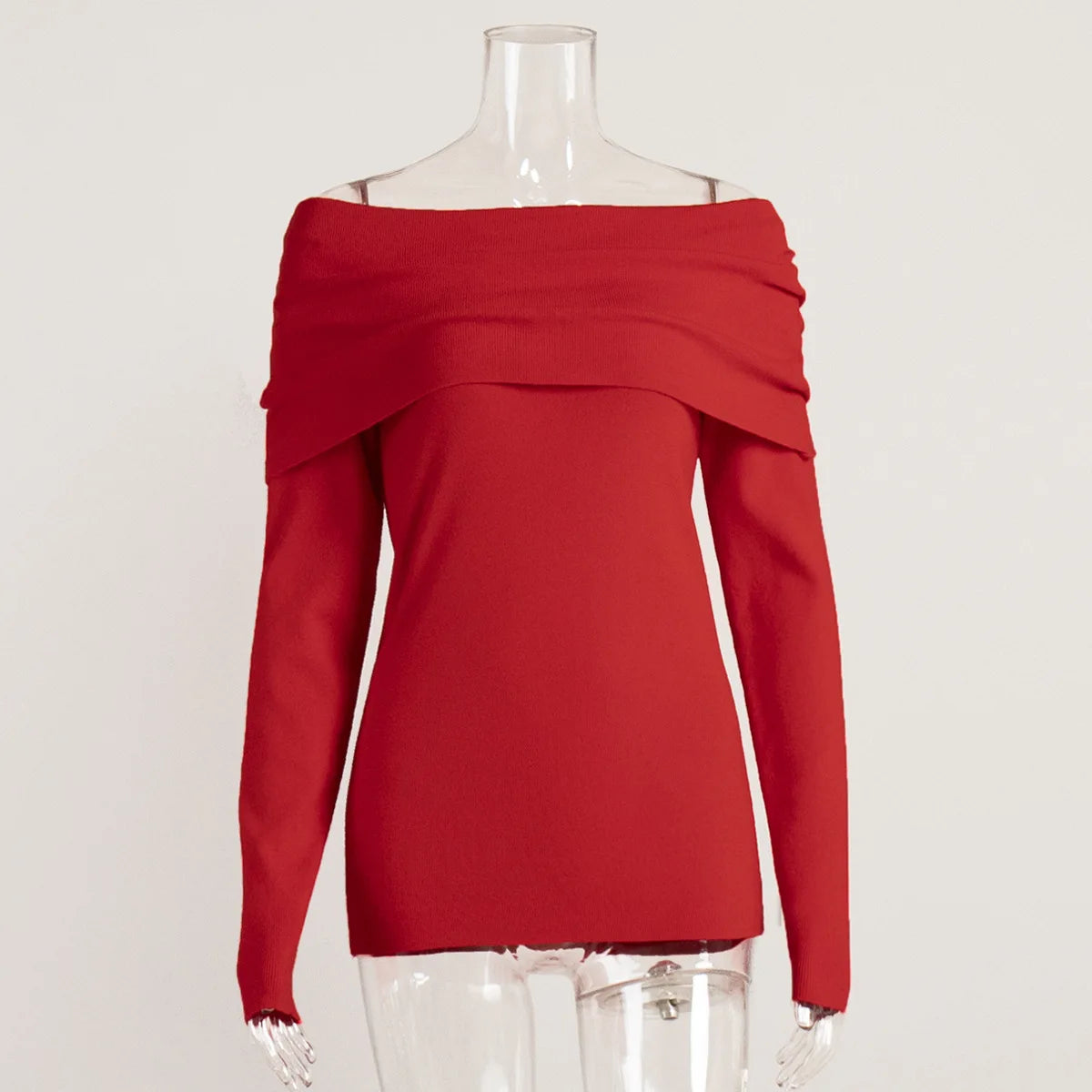 Ulvly One-Shoulder Knit Pullover