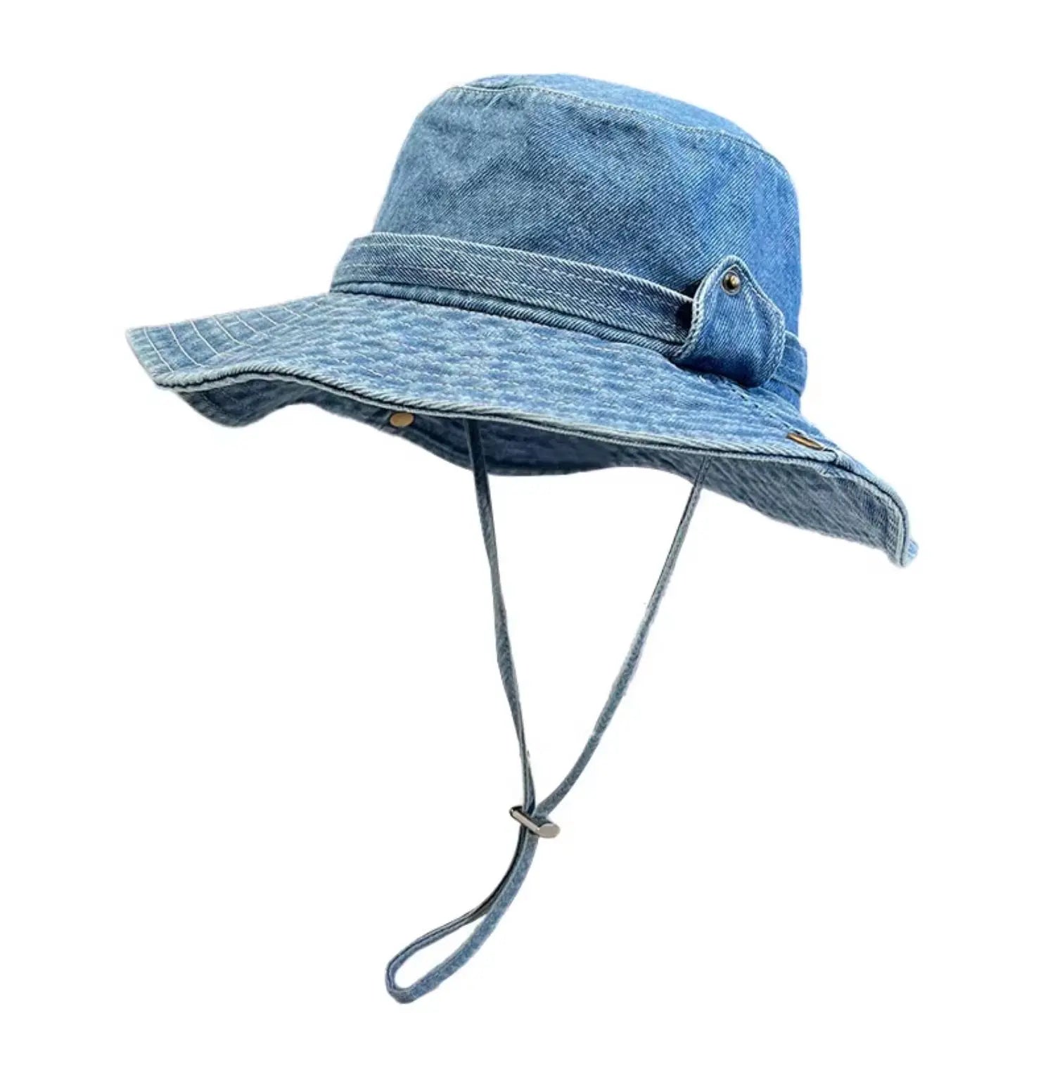 Ulvly Vintage Washed Denim Bucket Hat