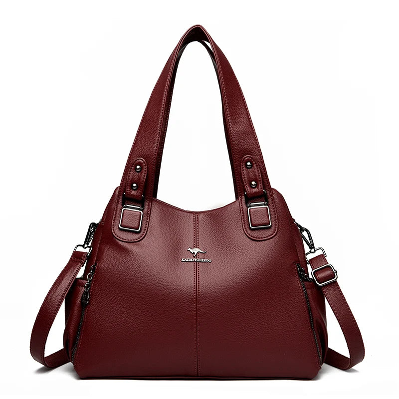 Ulvly Soft Leather Casual Tote