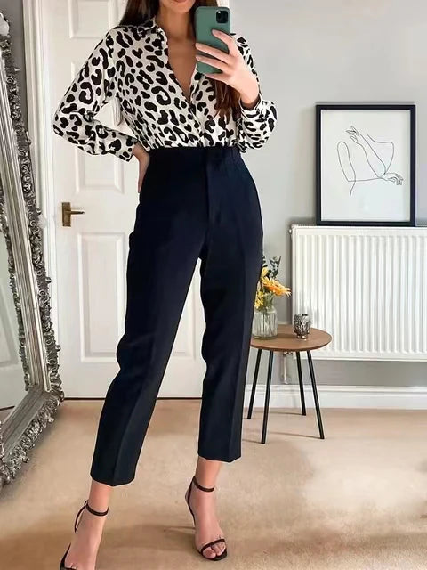 Ulvly High-Waist Ankle Trousers