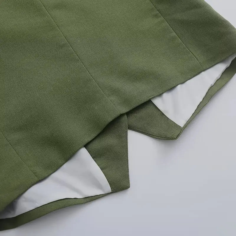 Ulvly Linen Vest &amp; Shorts Suit