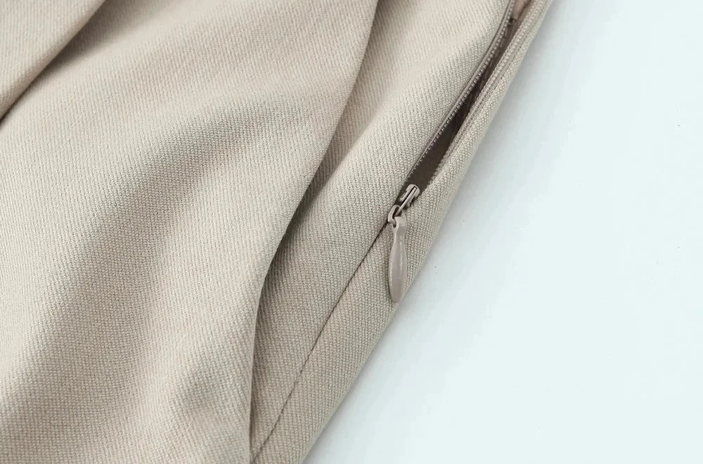 Ulvly Double-Waist Wide-Leg Trousers