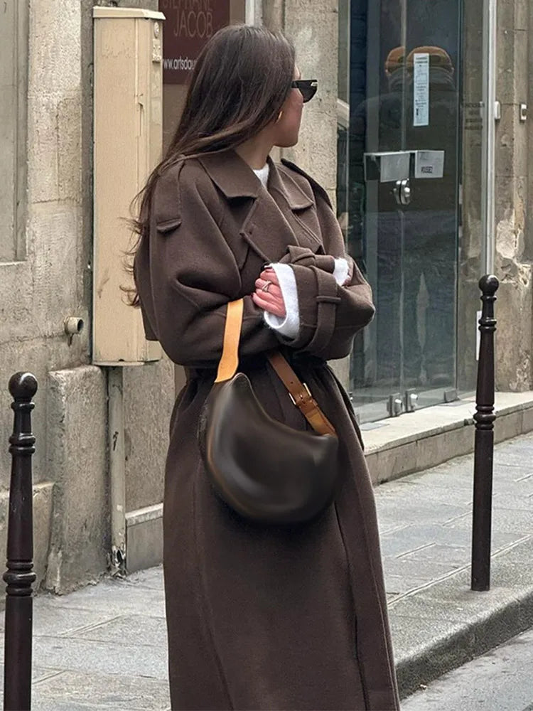 Ulvly Double-Breasted Wool-Blend Coat