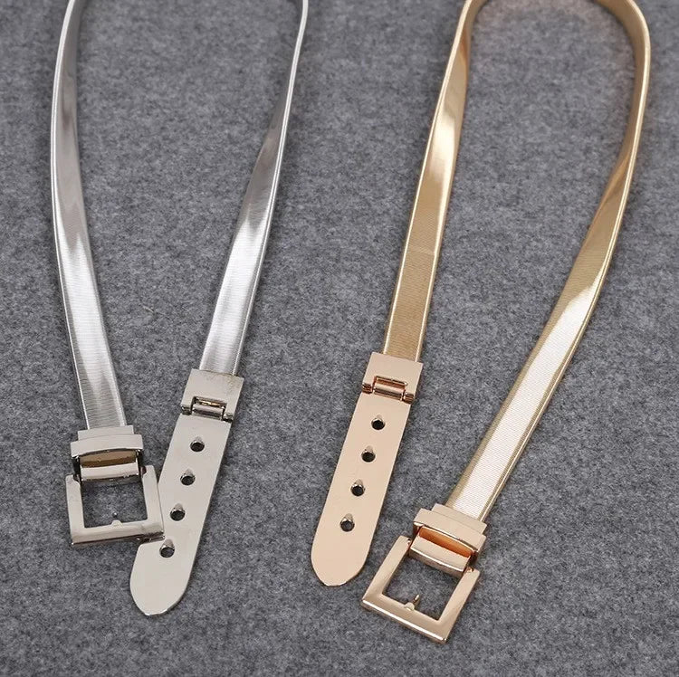 Ulvly Gold & Silver Metal Chain Belt