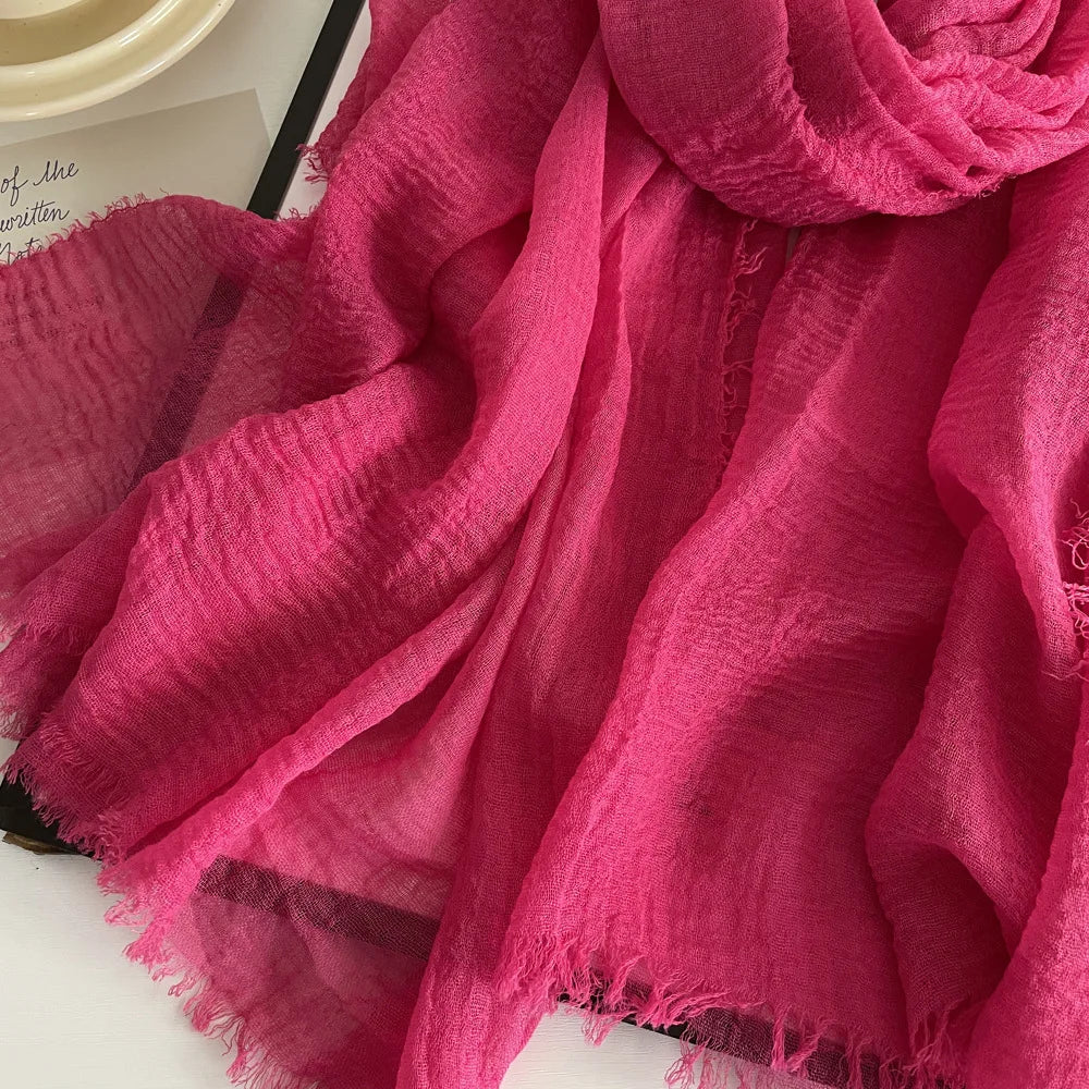 Ulvly Cotton-Linen Head Scarf