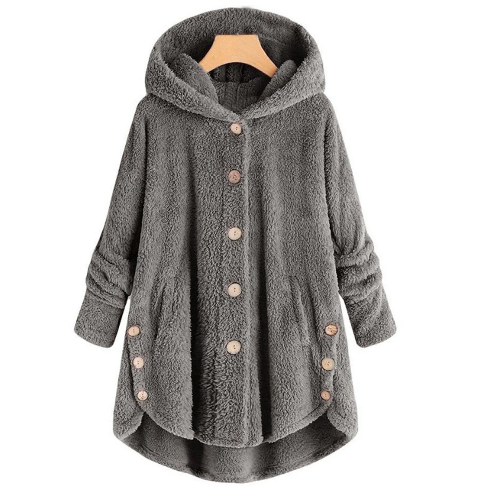 Ulvly Hooded Teddy Fleece Coat