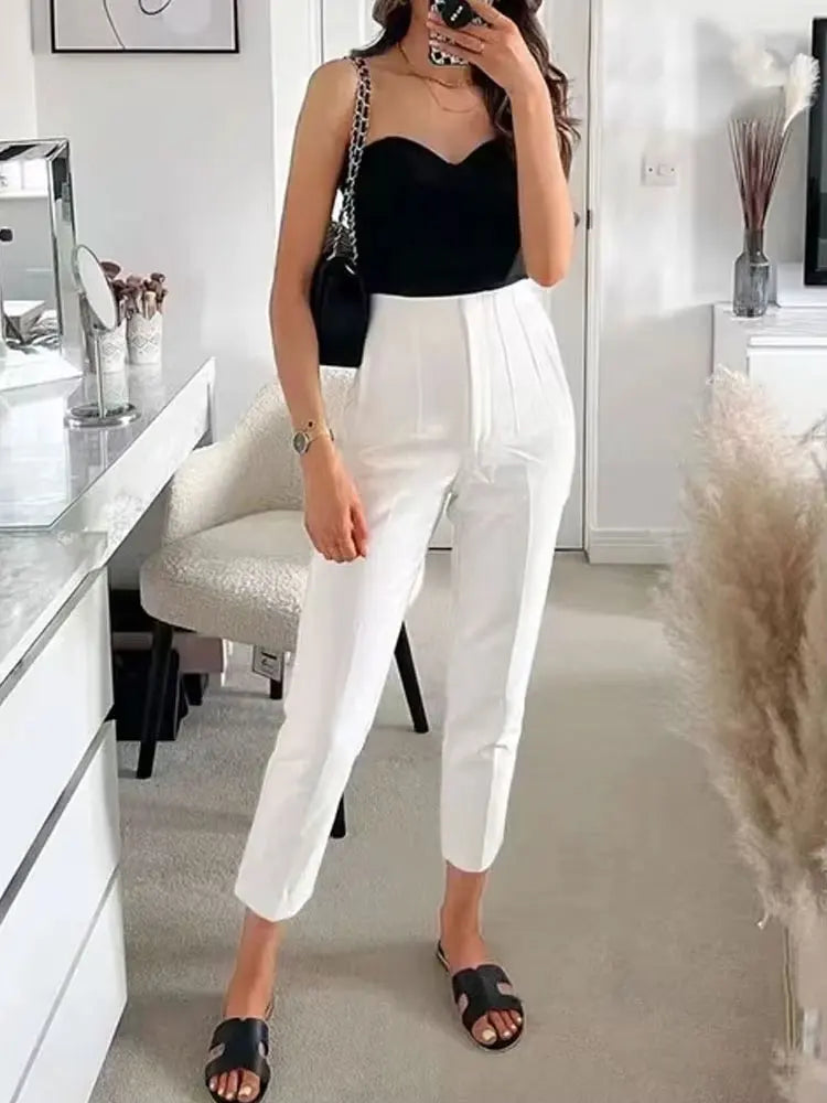 Ulvly High-Waist Ankle Trousers