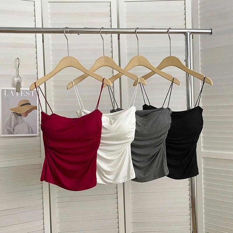 Ulvly Cropped Camisole with Built-In Bra
