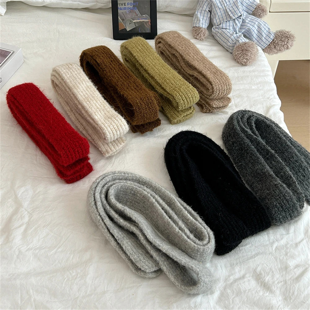 Ulvly Slim Mohair-Blend Knit Scarf
