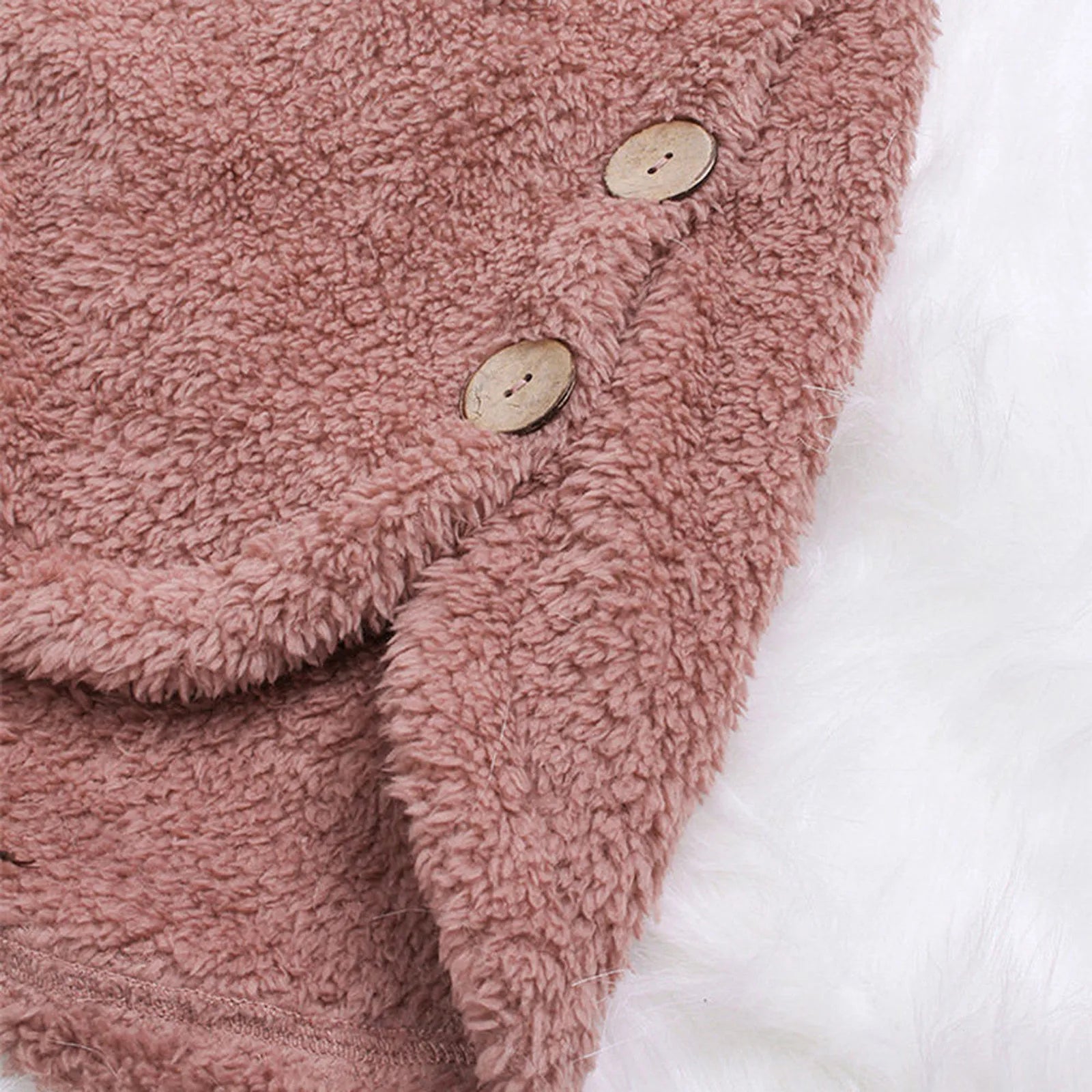 Ulvly Hooded Teddy Fleece Coat