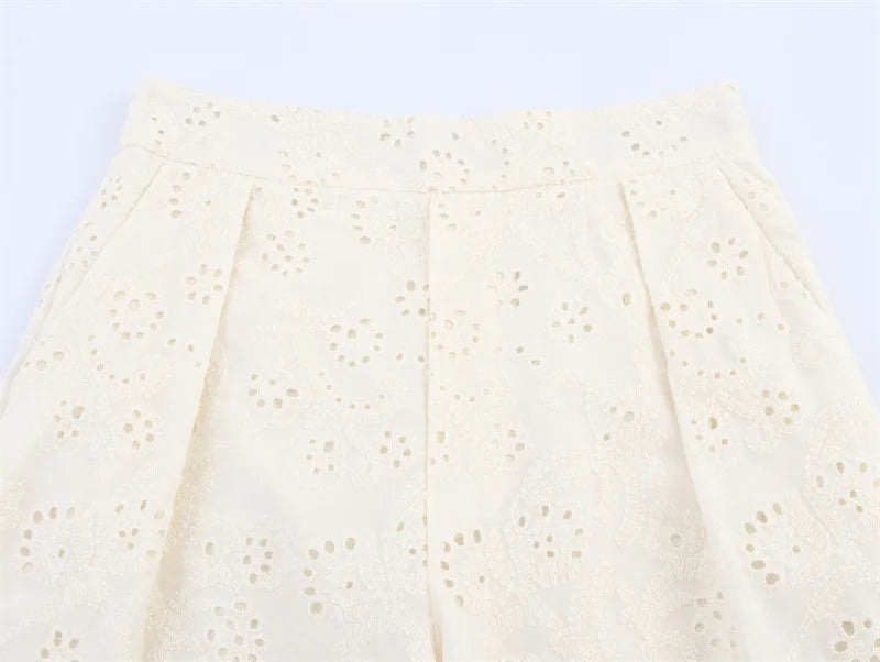 Ulvly Embroidered Shirt &amp; Trousers Set
