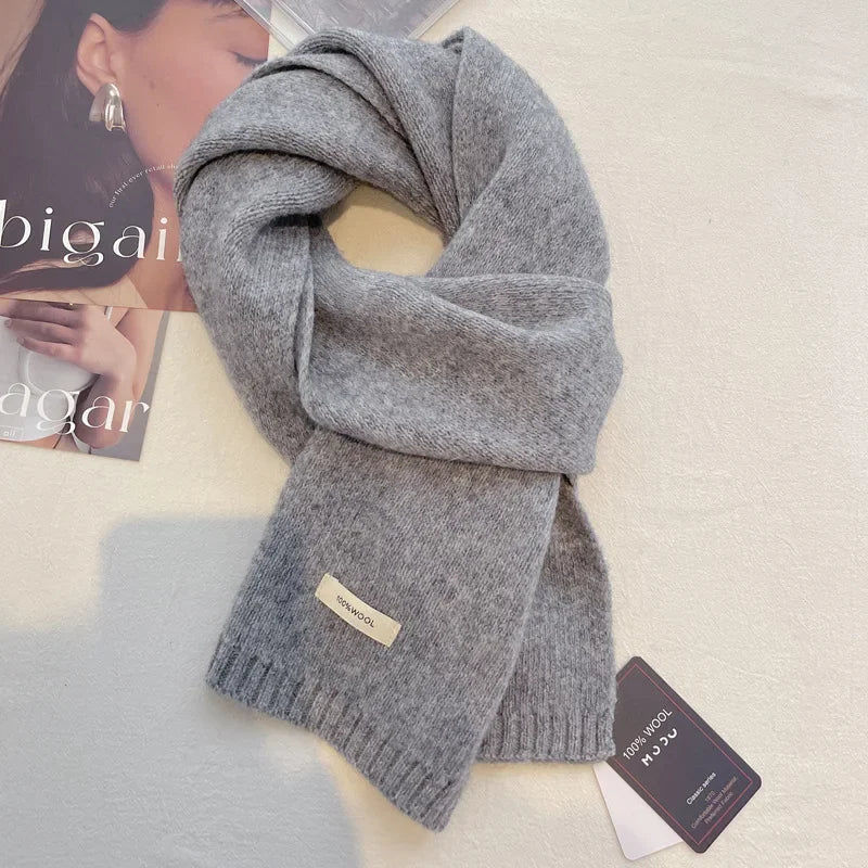 Ulvly 100% Wool Knit Scarf