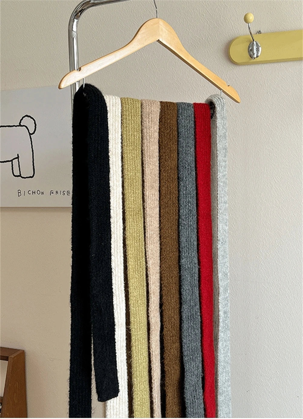 Ulvly Slim Mohair-Blend Knit Scarf